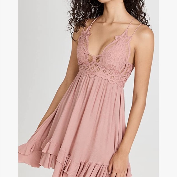 Free People Adella Slip dress in Rose - Picture 2 of 11